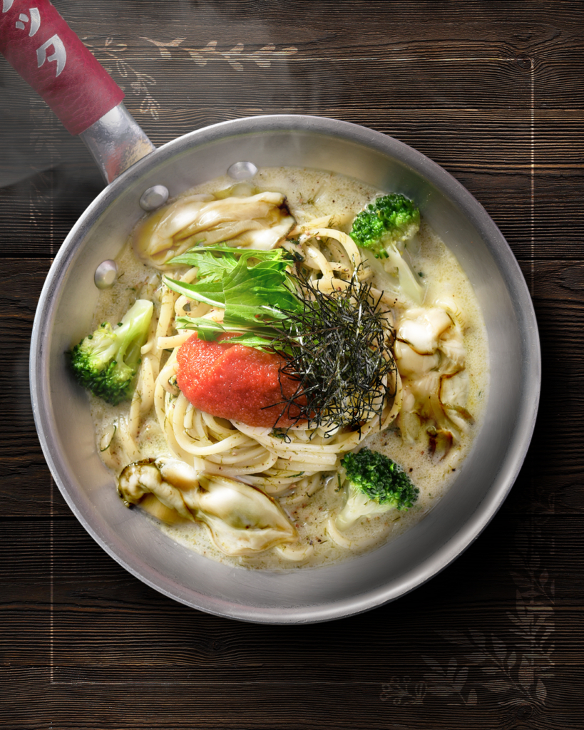 明太子と牡蠣のクリームパスタ
CREAM PASTA OF OYSTER & MENTAIKO